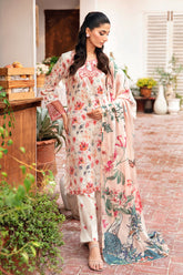 N-406 - 3PC Luxury Lawn Collection Rangrez By Ramsha